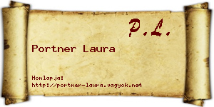 Portner Laura névjegykártya